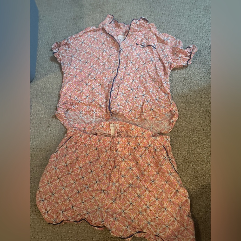 Floral Pink Pajama Set